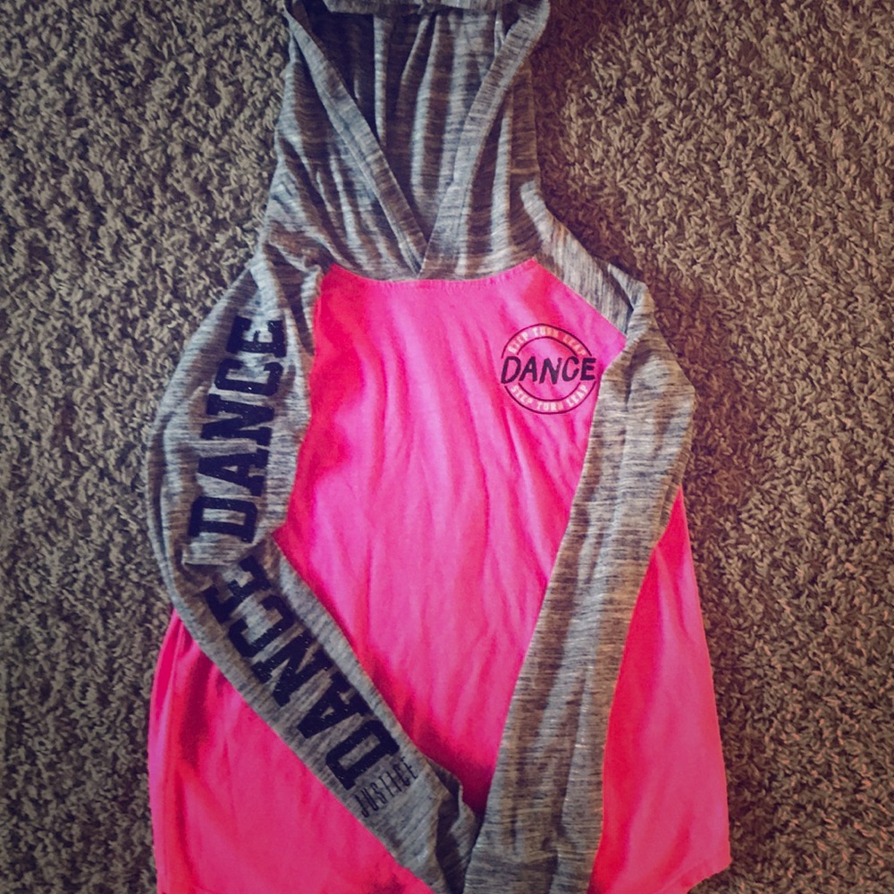 Justice long sleeve with hoodie.